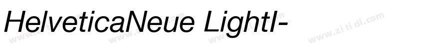 HelveticaNeue LightI字体转换